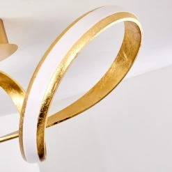 Hofstein Woyens Deckenleuchte LED Gold, 1-flammig -LED Leuchten Verkäufe woyens deckenleuchte h3295601 10