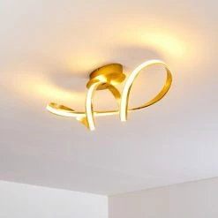 Hofstein Woyens Deckenleuchte LED Gold, 1-flammig -LED Leuchten Verkäufe woyens deckenleuchte h3295601 15
