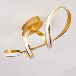 Hofstein Woyens Deckenleuchte LED Gold, 1-flammig -LED Leuchten Verkäufe woyens deckenleuchte h3295601 16