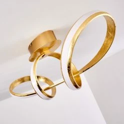 Hofstein Woyens Deckenleuchte LED Gold, 1-flammig -LED Leuchten Verkäufe woyens deckenleuchte h3295601 5