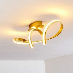 Hofstein Woyens Deckenleuchte LED Gold, 1-flammig -LED Leuchten Verkäufe woyens deckenleuchte h3295601 8