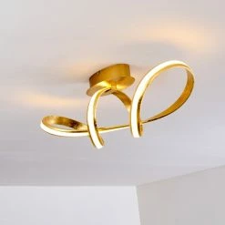 Hofstein Woyens Deckenleuchte LED Gold, 1-flammig -LED Leuchten Verkäufe woyens deckenleuchte h3295601 9