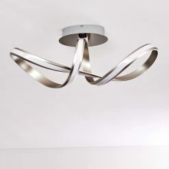 Hofstein Woyens Deckenleuchte LED Edelstahl, 1-flammig -LED Leuchten Verkäufe woyens deckenleuchte h3295625 13