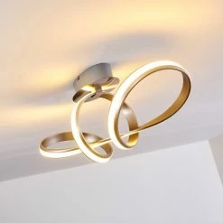 Hofstein Woyens Deckenleuchte LED Edelstahl, 1-flammig -LED Leuchten Verkäufe woyens deckenleuchte h3295625 15