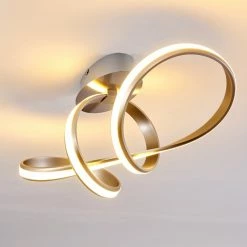 Hofstein Woyens Deckenleuchte LED Edelstahl, 1-flammig -LED Leuchten Verkäufe woyens deckenleuchte h3295625 2