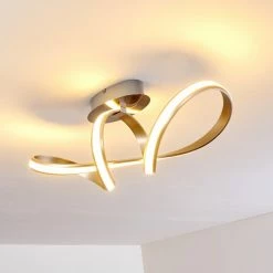 Hofstein Woyens Deckenleuchte LED Edelstahl, 1-flammig -LED Leuchten Verkäufe woyens deckenleuchte h3295625 8