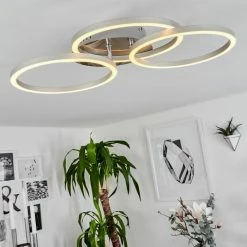 Hofstein Xena Deckenleuchte LED Nickel-Matt, 1-flammig, Fernbedienung -LED Leuchten Verkäufe xena deckenleuchte h3562260 7