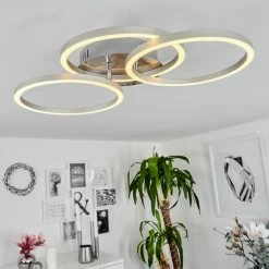 Hofstein Xena Deckenleuchte LED Nickel-Matt, 1-flammig, Fernbedienung -LED Leuchten Verkäufe xena deckenleuchte h3562260 8