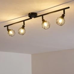 Hofstein Yalmhill Deckenleuchte LED Schwarz, 4-flammig -LED Leuchten Verkäufe yalmhill deckenleuchte h3318553 12