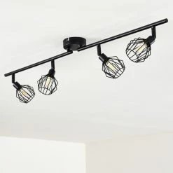 Hofstein Yalmhill Deckenleuchte LED Schwarz, 4-flammig -LED Leuchten Verkäufe yalmhill deckenleuchte h3318553 13