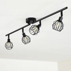 Hofstein Yalmhill Deckenleuchte LED Schwarz, 4-flammig -LED Leuchten Verkäufe yalmhill deckenleuchte h3318553 17