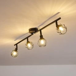 Hofstein Yalmhill Deckenleuchte LED Schwarz, 4-flammig -LED Leuchten Verkäufe yalmhill deckenleuchte h3318553 3