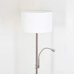 Hofstein Yuruyacu Stehleuchte LED Nickel-Matt, 2-flammig -LED Leuchten Verkäufe yuruyacu stehleuchte h3576809 7