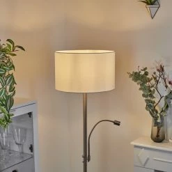 Hofstein Yuruyacu Stehleuchte LED Nickel-Matt, 2-flammig -LED Leuchten Verkäufe yuruyacu stehleuchte h3576809 8