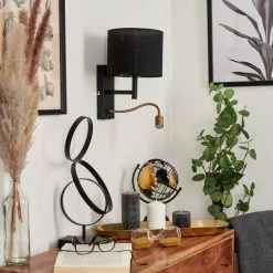 Hofstein Yuruyacu Wandleuchte LED Messing, Schwarz, 2-flammig -LED Leuchten Verkäufe yuruyacu wandleuchte h3575529 9