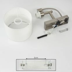 Hofstein Yuruyacu Wandleuchte LED Nickel-Matt, 2-flammig 16 Hofstein Yuruyacu Wandleuchte LED Nickel-Matt, 2-flammig -LED Leuchten Verkäufe yuruyacu wandleuchte h3575628 4