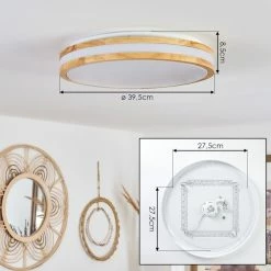 Hofstein Zurzach Deckenleuchte LED Weiß, Naturfarben, 1-flammig -LED Leuchten Verkäufe zurzach deckenleuchte h3458068 3